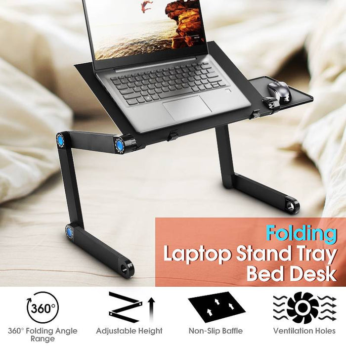 Brand New High Quality Portable Adjustable Foldable Laptop Notebook PC Desk Table Vented Stand Bed Tray