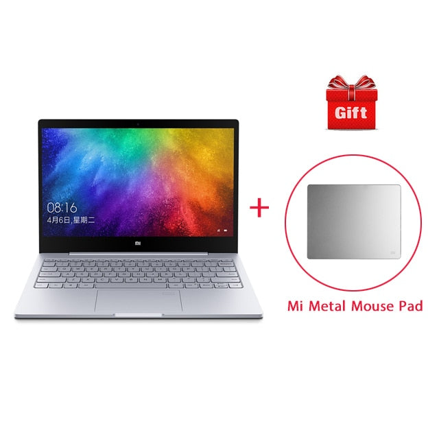 Original Xiaomi Laptop Air 13.3" 8GB DDR4 256GB SSD Intel i5 i7 Quad Core Notebook MX150 2GB Fingerprint Recognize Ultraslim PC