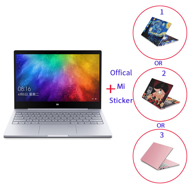 Original Xiaomi Laptop Air 13.3" 8GB DDR4 256GB SSD Intel i5 i7 Quad Core Notebook MX150 2GB Fingerprint Recognize Ultraslim PC