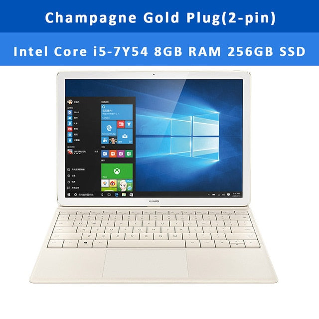 HUAWEI MateBook E BL W19 Laptop 2 in 1 Tablet PC 12" Windows 10 Intel Core i5-7Y54 8GB 5.0MP Front Camera Bluetooth 4.1