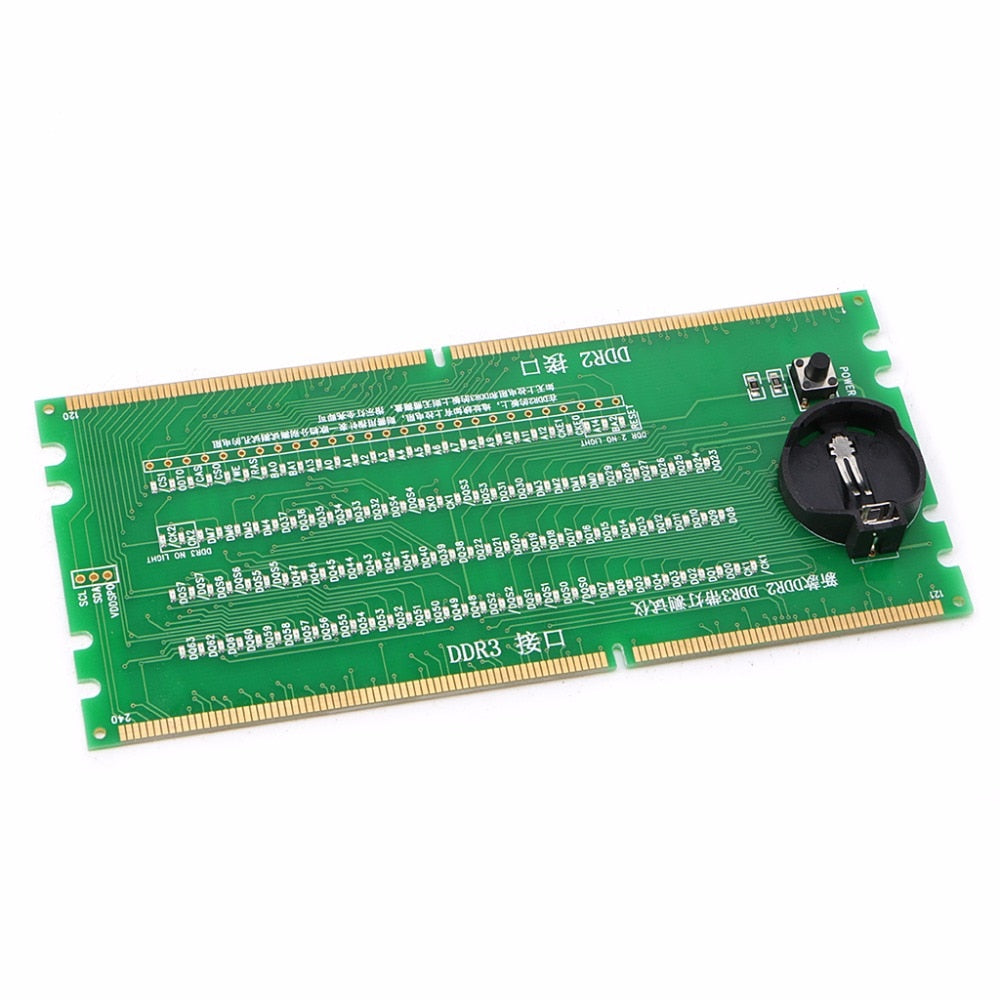 DDR2 and DDR3 2 in 1 illuminated Tester with Light for Desktop Motherboard Integrated Circuits Z25 Drop ship