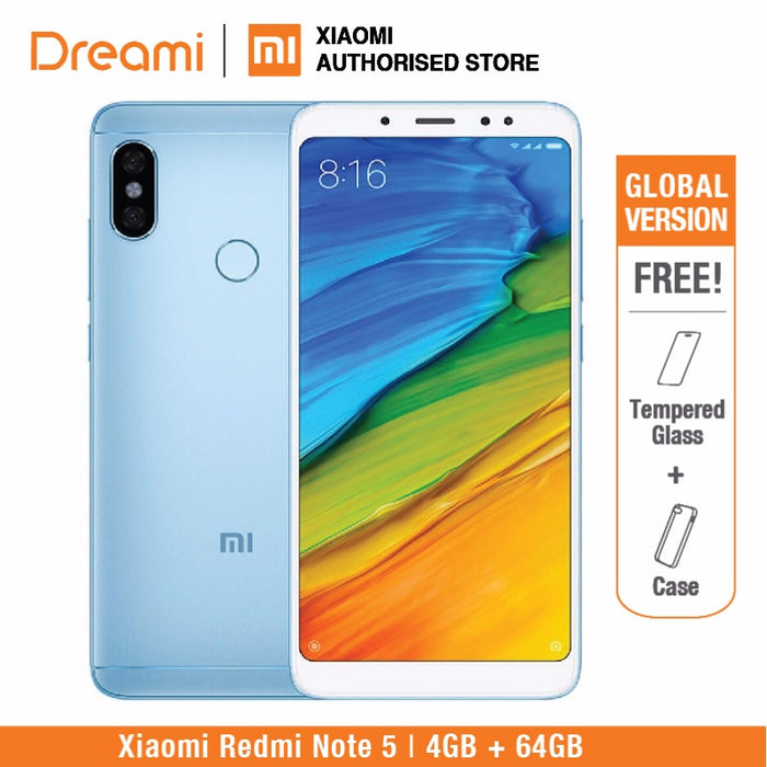 Global Version Xiaomi Redmi Note 5 64GB ROM 4GB RAM (Brand New and Sealed)  redmi note5