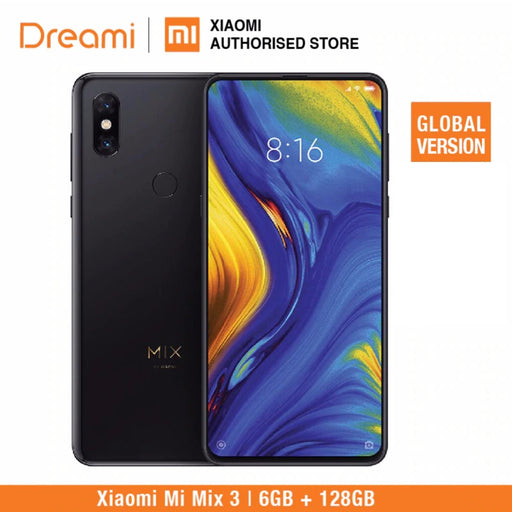 Global Version Xiaomi Mi Mix 3 128GB ROM 6GB RAM (Brand New and Sealed Box)