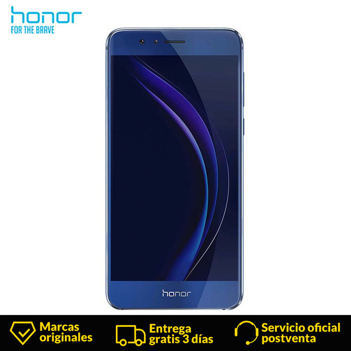 Original Huawe Honor 8 Mobile Phone 4G 5.2" 1920*1080P Rear 12.0MP Camera 8 MP 3000mAh Fingerprint ID Blue Smartphone