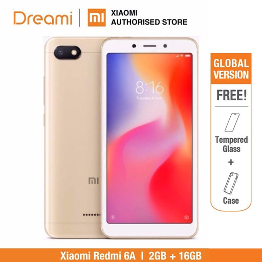 Global Version Xiaomi Redmi 6A 16GB ROM 2GB RAM (Brand New and Sealed) Redmi6a 16GB