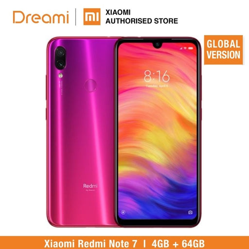 Global Version Redmi Note 7 64GB ROM 4GB RAM (Brand New and Sealed Box) OFFICIAL Rom, note7 64gb