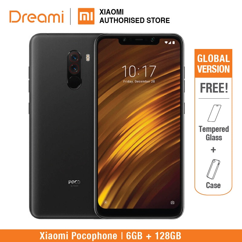 Global Version Xiaomi Pocophone F1 128GB ROM 6GB RAM (Brand New and Sealed) poco f1 128gb