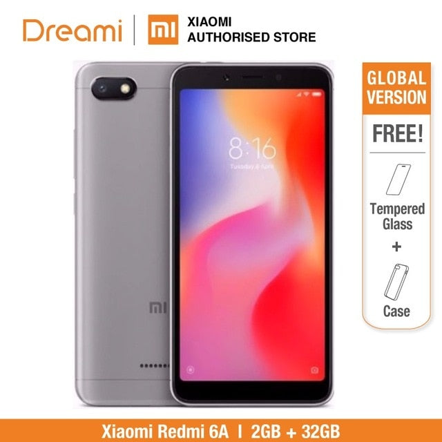 Global Version Xiaomi Redmi 6A 32GB ROM 2GB RAM (Brand New and Sealed) redmi6a 32gb