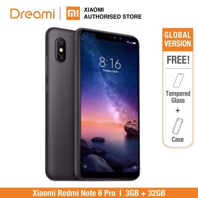 Global Version Xiaomi Redmi Note 6 Pro 32GB ROM 3GB RAM (Brand New and Sealed) redmi note6 pro