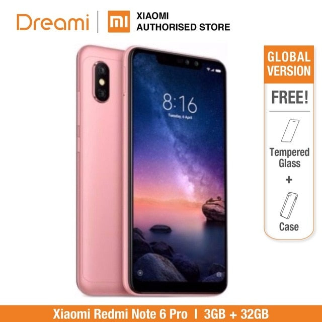 Global Version Xiaomi Redmi Note 6 Pro 32GB ROM 3GB RAM (Brand New and Sealed) redmi note6 pro