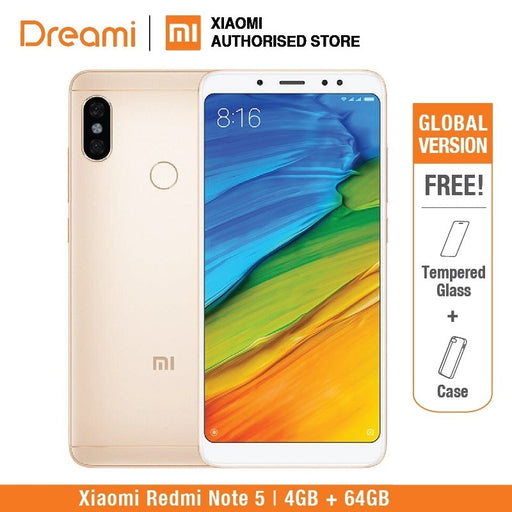 Global Version Xiaomi Redmi Note 5 64GB ROM 4GB RAM (OFFICIAL ROM)  redmi note5