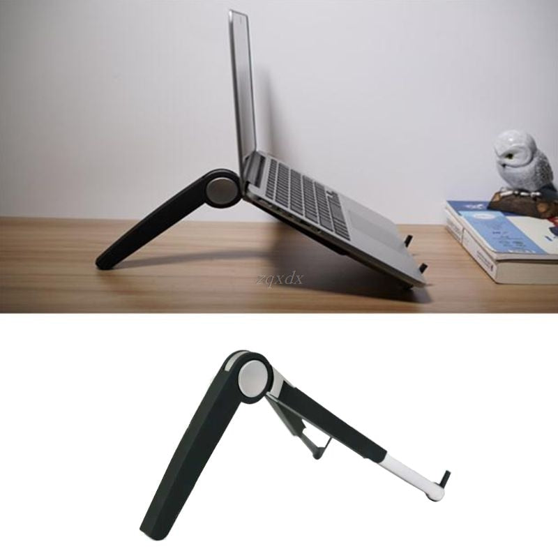 Folding laptop holder PC stand with stretching legs and adjusting angles for 11~16 inch computer notebook portable lapdesk