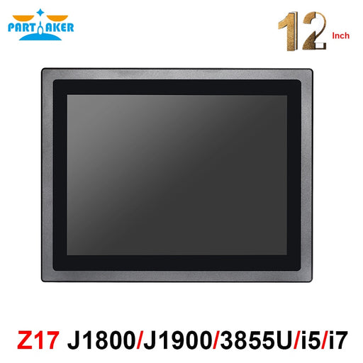 12 Inch LED IP65 Industrial Touch Panel PC All in One Computer Capacitive touch screen PC With J1800 J1900 3855U i5 i7 CPU